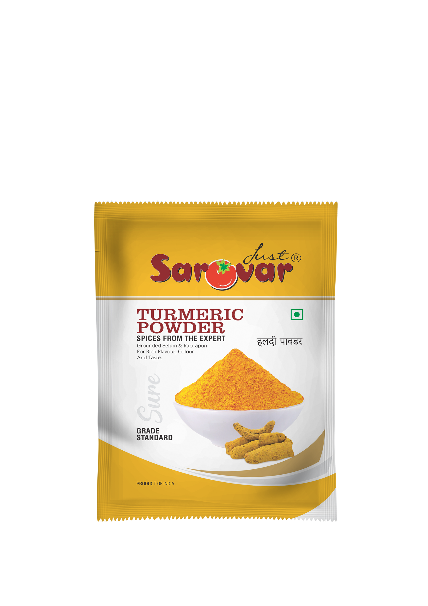 Just Sarovar Turmeric Powder, Premium Grade Standard, Product of India