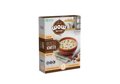 Wow Vermicelli Kheer Mix, 100% Vegetarian, Instant Mix, 100g - Pack of 2