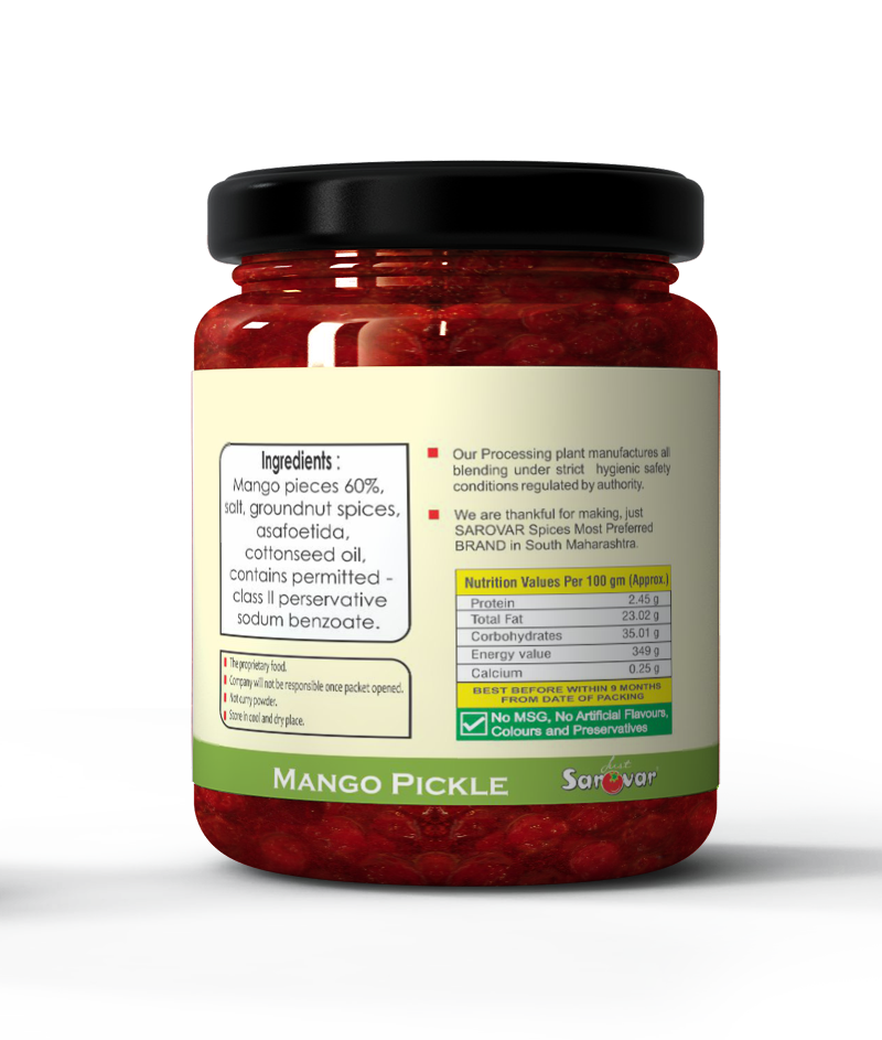 Just Sarovar Mango Pickle | Aam ka Achar – 200 gm