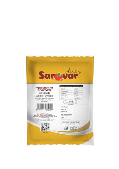 Just Sarovar Turmeric Powder, Premium Grade Standard, Product of India