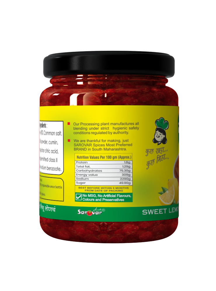 Sarovar Sweet Lemon Pickle | God Limbu Loncha