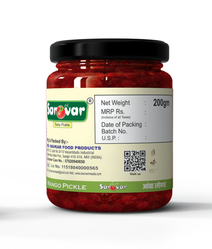 Just Sarovar Mango Pickle | Aam ka Achar – 200 gm