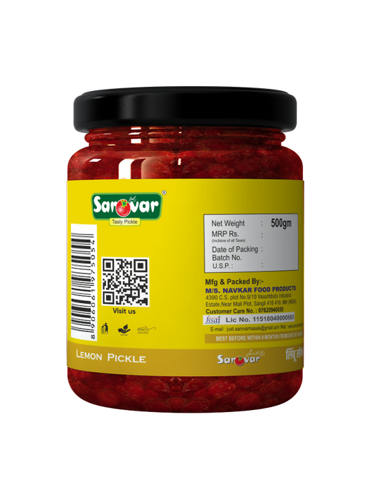 Just Sarovar Lemon Pickle | Nimbu Achar – 200 gm