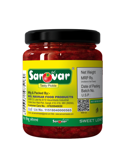 Sarovar Sweet Lemon Pickle | God Limbu Loncha