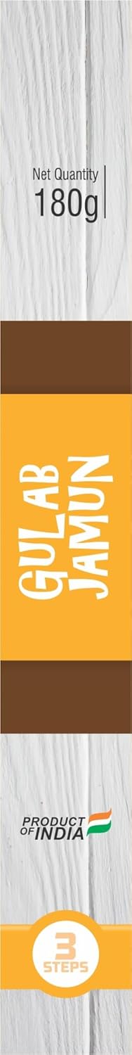 Just Sarovar Gulab Jamun Instant Mix, 180g, Pure Vegetarian, No Artificial Colours Pack Of 6