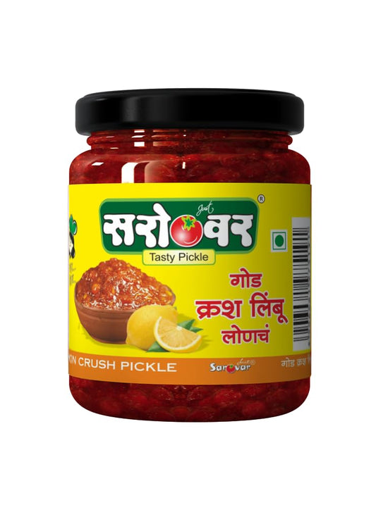 Just Sarovar Sweet Lemon Crush Pickle, No Artificial Flavours