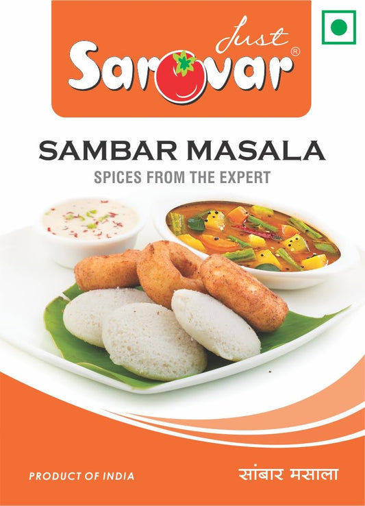 Just Sarovar Sambar Masala | Authentic South Indian Spice Mix | 100% Natural