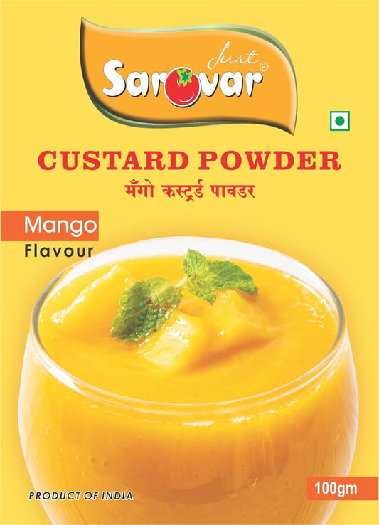 Just Sarovar Mango Flavoured Custard Powder, Product of India