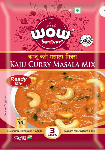 WOW Sarovar Kaju Curry Masala Mix, Ready-to-Cook, 50g, Product of India