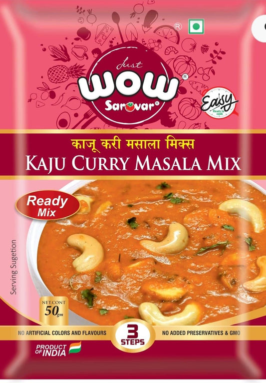 WOW Sarovar Kaju Curry Masala Mix, Ready-to-Cook, 50g, Product of India