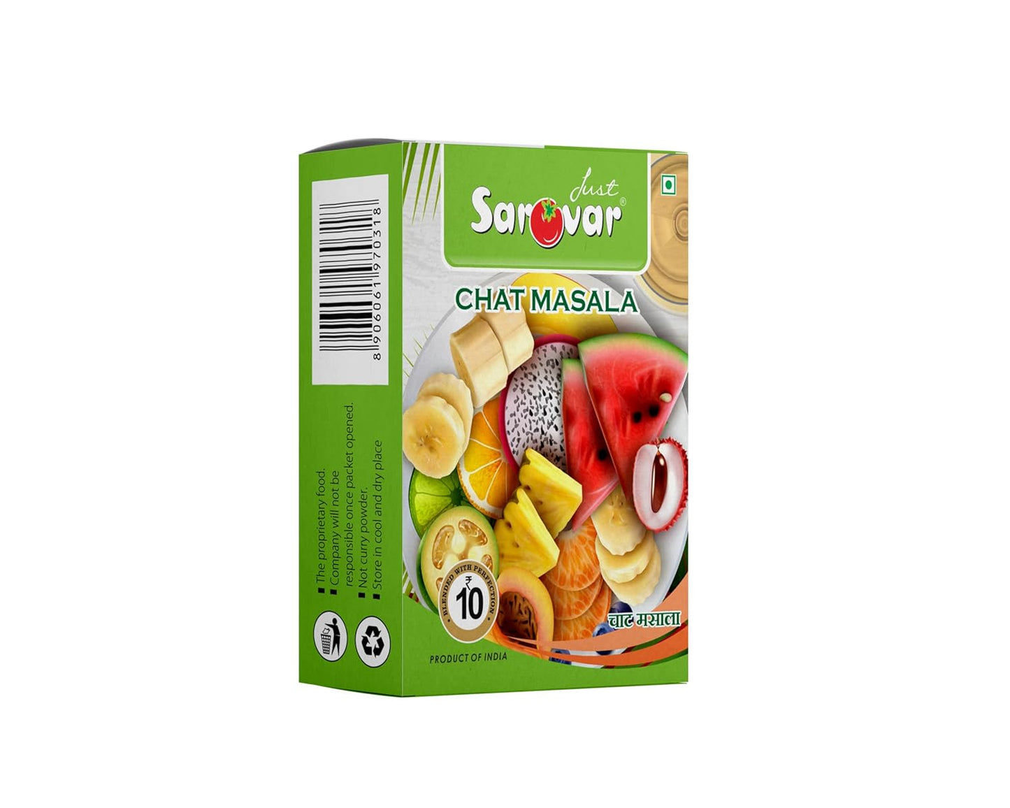Chaat Masala | Tangy & Spicy Seasoning for Fruits, Snacks & Salads | 100% Natural